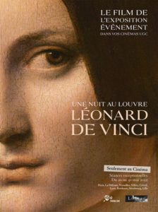 Französisches Filmplakat Une nuit au Louvre.