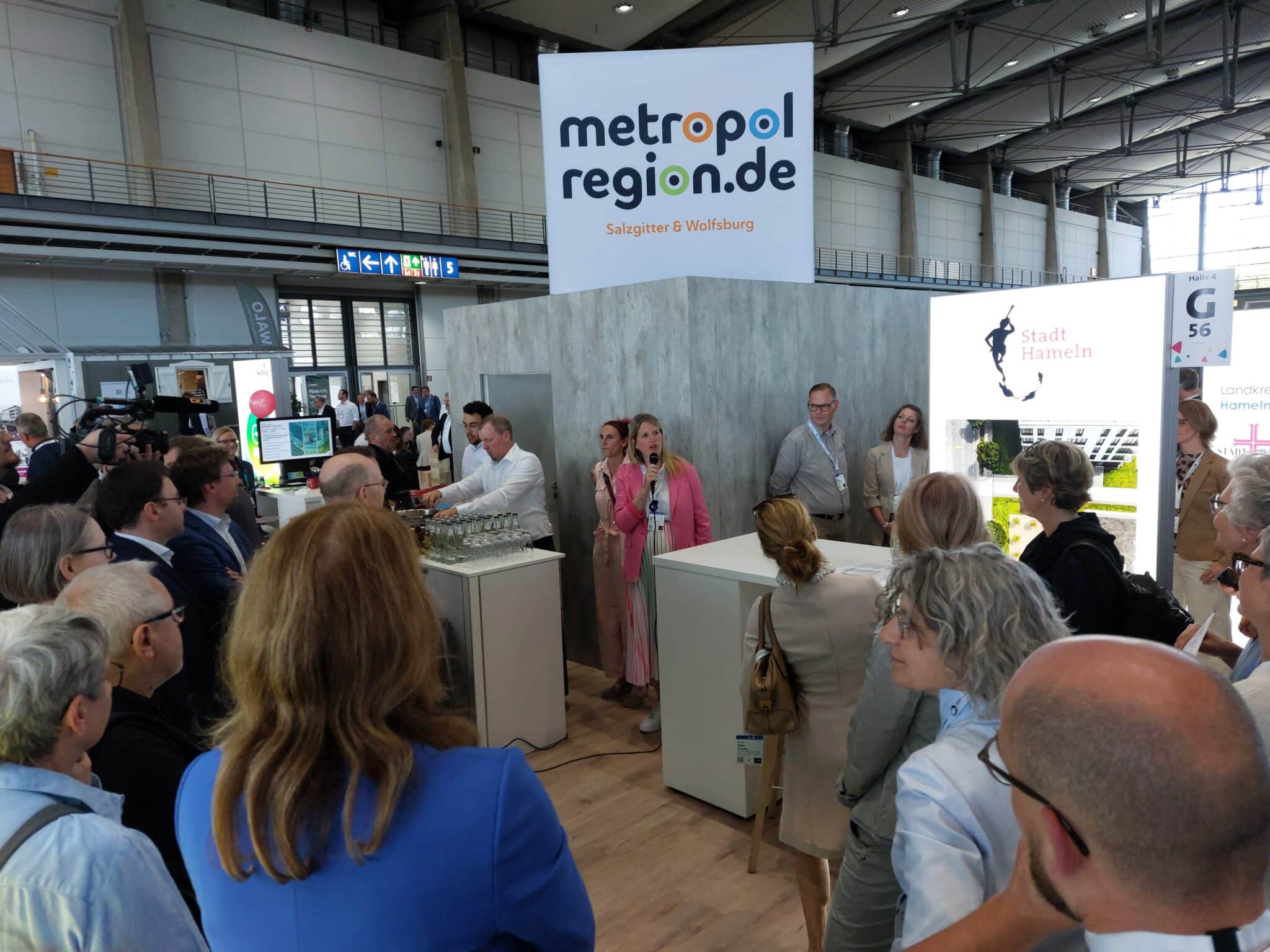 Präsentation am Gemeinschaftsstand (Foto: Benjamin Walter)