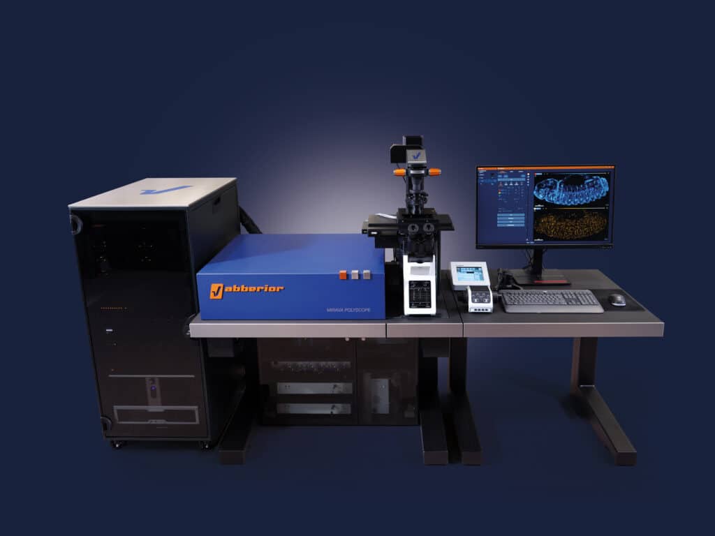 Superhochauflösendes Lichtmikroskop (Foto: © abberior instruments GmbH)