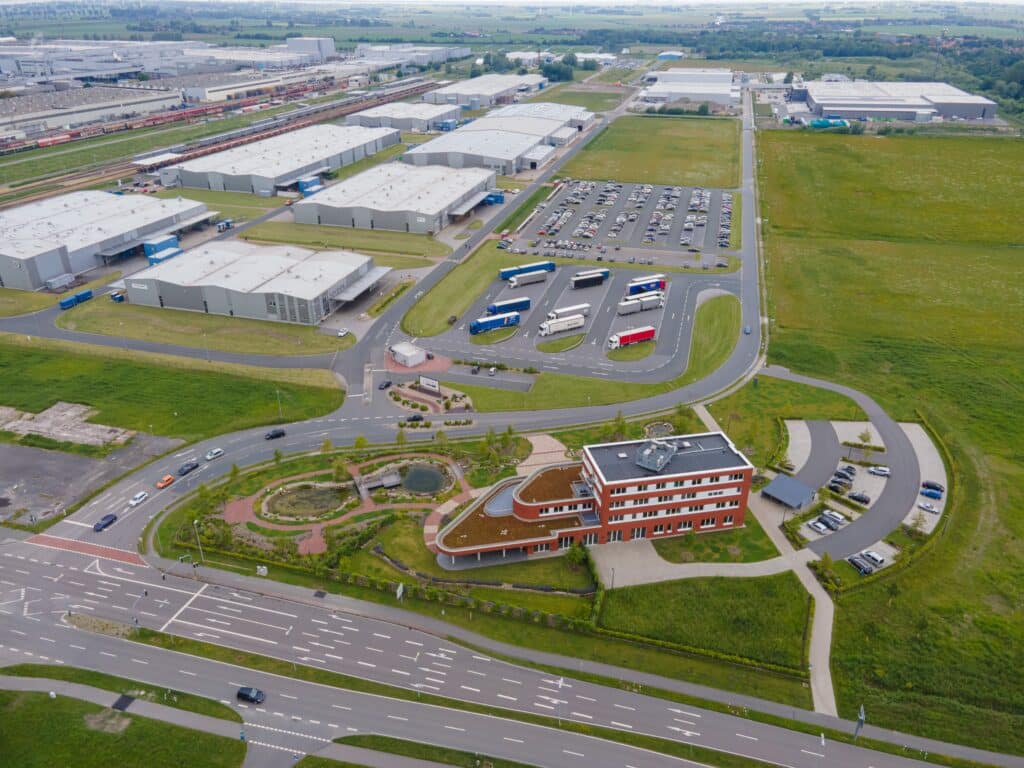 Überblick über das Areal des Industrieparks. (Foto: Tobias Bruns)