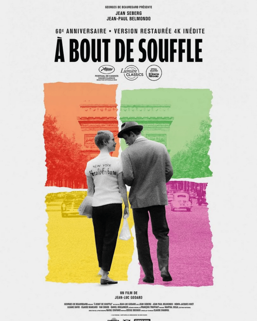 affiche "À bout de souffle" (1960), Jean-Luc Godard