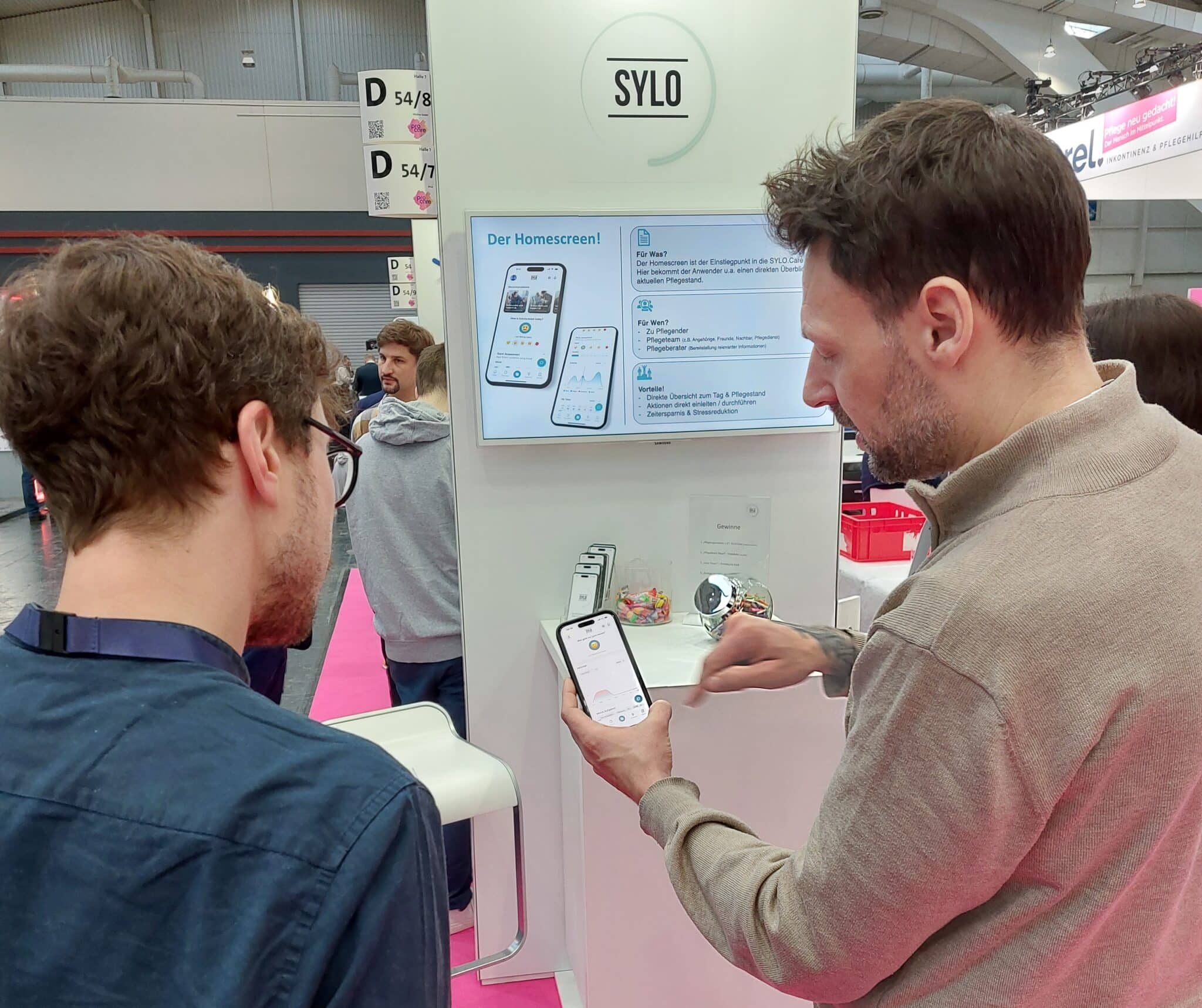 Ohne Digitalisierung geht es in der Pflege nicht mehr - zeigte auch Sylo.Care (Foto: Jennifer Bullert)