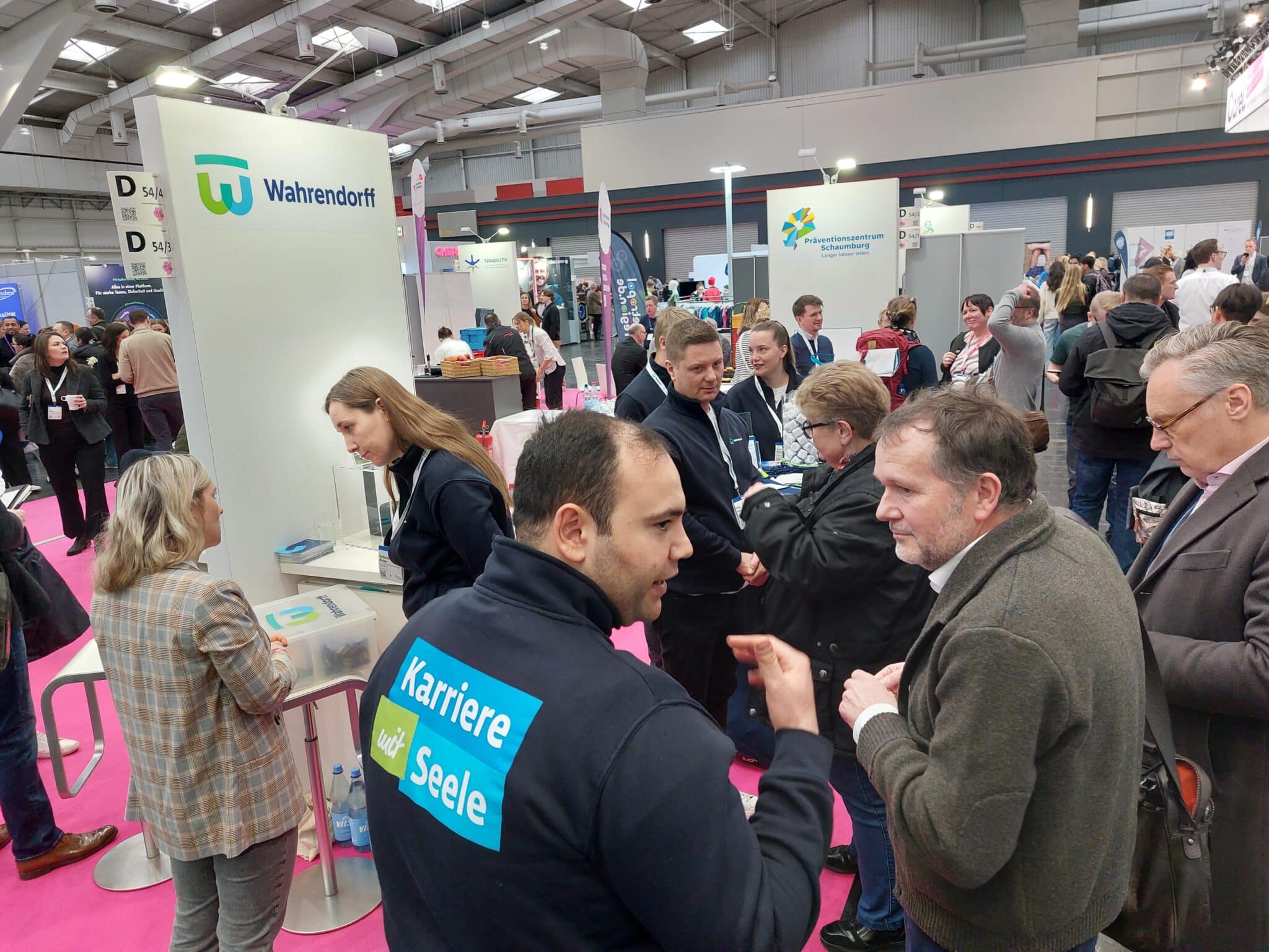 Großer Andrang bei Wahrendorff an unserem Gemeinschaftsstand (Foto: Jennifer Bullert)