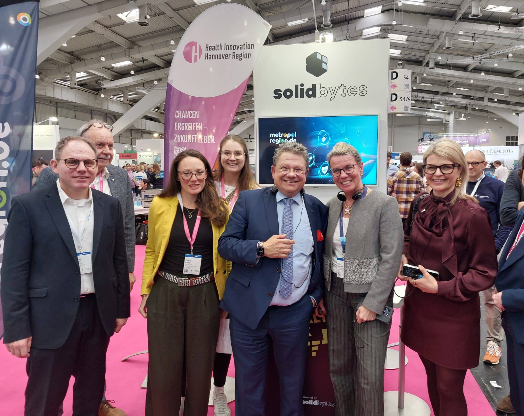 Ministerbesuch an unserem Gemeinschaftsstand mit hannoverimpuls (Foto: Jennifer Bullert)